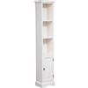 Biscottini Libreria verticale Made in Italy - Libreria scaffale porta cd a colonna 196x30x40 cm - Libreria stretta e alta mobile porta cd