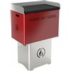 Linea VZ QBY rosso - Barbecue pirolitico a pellet trasportabile