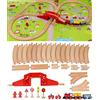 Toys of Wood Oxford TOWO Pista trenino legno set ferrovia in legno con mappa della città - Shinington Giocattoli da costruzione per 3 anni Bambini bambine- Pista treno Regalo per bambini 345anni