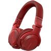 Pioneer DJ HDJ-CUE1BT-R, DJ Cuffie con Bluetooth, Rosso