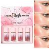 Beliky Girl Fard in crema liquida con applicatore a spugnetta Fard opaco e vellutato per un bagliore naturale, Rouge Cream idratante per guance color pesca (A)