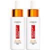 L'OREAL PARIS L'Oréal Paris Revitalift Clinical Siero Viso Antietà Formula con 12% Pura Vitamina C E e Acido Salicilico Pelle Luminosa e Uniforme - 2 Flaconi da 30ml