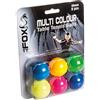 Fox TT - Palline da ping pong colorate, confezione da 6, multicolore