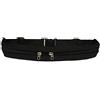 KIRALOVE Cintura corsa running marsupio sportivo elasticizzato impermeabile cellulare portachiavi cerniera sottile fitness palestra nero