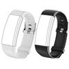 Septoui Cinturini di Ricambio per Orologio Fitness Tracker, Braccialetto Smartwatch, Cinturino Silicone Delicato Sulla Pelle e Traspirante, 2 Pezzi in Nero e Grigio