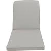 NATERIAL Cuscino per lettino in poliestere RESEAT beige 190 x 65 x Sp 5 cm
