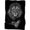 PEIHUODAN Telo Mare Grande Poncho Microfibra Nero Blu Grigio XL XXL Tema Animali Leone Lupo Luna Ragazzo Telo Da Bagno Da Uomo Asciugatura Rapida Tappetino Prendisole Coperta Spa (Colore1,150 x 200 cm)