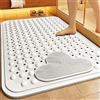 Z·Bling Tappeto Bagno Antiscivolo 50x80cm Tappetino Doccia con Cuscino Massaggiante,Tappeto Doccia Rettangolare Grande per Il Bagno Doccia con Ventose e Fori di Drenaggio