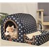 YURRO Cuccia per cani extra large, Igloo Dog House con tetto XL, Labrador Calming Kennel impermeabile, Anti Ansia Pieghevole Grotta Gatti,Pet Nest per Cucciolo/Gattino