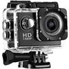 KPILP Action Camera 1080p, subacquea impermeabile, ultra HD 12MP impermeabile per Vlog Cam subacquea, Nero , 1 pezzo