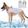 Vivi Bear Gilet Rinfrescante Per Cani Cappotto Estivo Per Cani, Pettorina Di Raffreddamento Per Cani Gilet Traspirante Giacca Per Cani Anti-Calore Camminata All'Aperto Addestramento Di Caccia,Verde