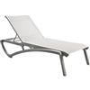 GROSFILLEX Offerta Sunset lettino prendisole struttura grigio telo grigio t30 (minimo 16 pezzi)