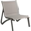 GROSFILLEX Offerta Sunset sedia lounge relax 1 posto struttura nero vulcanico telo grigio t30 (minimo 4 pezzi)
