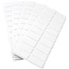Adsamm® / 100 x feltrini autoadesivi/Bianco / 20x40 mm/Rettangolare/piedini per mobili in feltro da 3.5 mm di spessore/pad protettivi per arredi