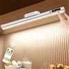 Hapfish Lampada da Scrivania Senza Fili, 4000mAh Lampada da Tavolo Magnetica Ricaricabile, Luce LED Sottopensile con Telecomando, per Cucina, Specchio Bagno, Muro, Armadio, Mensola, Monitor, Parete