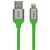 SBS Cavo Dati e Ricarica USB, Lightning MFI in Silicone e connettori metallici, Lunghezza 1.5 m, Fluo Verde