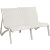 GROSFILLEX Offerta Sunset divano lounge relax 2 posti bianco ghiacciaio telo bianco t28 (minimo 2 pezzi)