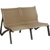 GROSFILLEX Offerta Sunset divano lounge relax 2 posti color bronzo telo cognac t31 (minimo 2 pezzi)