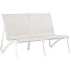 GROSFILLEX Offerta Sunset divano lounge relax 2 posti bianco ghiacciaio telo beige chiné t33 (minimo 2 pezzi)