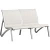 GROSFILLEX Offerta Sunset divano lounge relax 2 posti grigio platinium telo beige chiné t33 (minimo 2 pezzi)