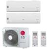LG CONDIZIONATORE LG LIBERO SMART DUAL SPLIT 9000+9000 BTU INVERTER R32 MU2R15 A+++/A+ WIFI