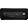 MSI Cubi N ADL-002EU Intel® N N100 4 GB DDR4-SDRAM 128 GB SSD Windows 11 Pro Mini PC Nero