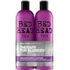 TIGI Bed Head by TIGI Dumb Blonde Shampoo e Balsamo per Capelli Colorati e Biondi Naturali, 2x750 ml