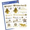 Avery Zweckform, adesivi di Natale, 36 adesivi, 52771 Altro materiale Frohes Fest gold