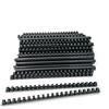Alevar Dorsi in Plastica a Spirale per Rilegatura, 21 Anelli Diametro 14 mm, Formato A4, Capacità da 81 a 100 Fogli, Colore Nero, Confezione da 100 Pezzi