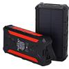 TOTMOX - Caricatore portatile Powerbank, 15 W, 20000 mAh, per esterni, impermeabile, per arrampicata, con uscita USB tipo C, indicatore LED, colore: Rosso
