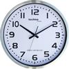 techno line WT 8995 Orologio da Parete Radio, Metallo, Argento, 50x5x50 cm