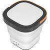 ADITAM Lavatrice impilata - Lavatrice pieghevole da 9 litri, lavatrice portatile per biancheria intima, campeggio, camper (colore: grigio) Double the comfort