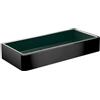 Emco Loft - Cestino in spugna da avvitare, ripiano doccia in alluminio di alta qualità con inserto in plastica estraibile, cestino doccia per utensili da bagno, nero opaco