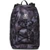 Invicta Zaino Scuola Twist Reversibile 2 Zaini in 1, SPACE BLACK, Nero - Tasche Porta Borraccia, Elastici Anteriori - Zaino Scuola, Zaino Università, Zaino Viaggio - Tessuto 100% Eco GRS