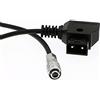 Uonecn BMPCC 4K Weipu 2 pin femmina a D Tap P-Tap Cavo di Alimentazione a Spirale per Blackmagic Pocket Cinema Camera 4K Gold Mount V Mount Battery
