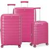 Roncato B-flying Set Valigie (grande, Medio, Cabina) - Magenta