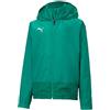 PUMA PUMHB|#Puma Teamgoal 23 Training Rain Jack, Giacca Unisex Bambini, Pepper Green-Power Green, 164