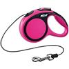 FLEXI GUINZAGLIO FLEXI NEW COMFORT TG XS CON CORDA 3 MT ROSA