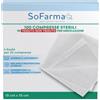 SO.FARMA.MORRA SpA Sofarmapiù Garza Idrofila Sterile 10x10cm - 100 Compresse - Medicazione Pratica e Igiene Sicura
