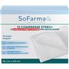 SO.FARMA.MORRA SpA Sofarmapiù Compressa in Cotone 36x40cm - 12 Pezzi - Soluzione Pratica e Delicata per Medicazione e Igiene