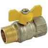 Tiemme Valvola a Sfera M\F 1\2 Farfalla Per Gas Confezione 3 pezzi ,
