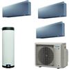 Daikin Climatizzatore Multi+ 7+9+12+120 LT FTXJ20AS FTXJ25AS FTXJ35AS EKHWET120BV3 4MWXM52A QUADRI Split Emura3 R-32 WIFI