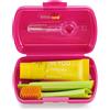 Curaprox Be You Travel Set Magenta Spazzolino + Dentifricio + 2 Scovolini