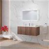 KARAG Mobile Bagno Cannettato 100 cm Kion Cassetto Soft Close E Specchio LED Karag