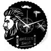 Instant Karma Clocks | Orologio da Parete in Vinile Barber Shop con Barbiere e Attrezzi | Arredo Decorativo per Saloni Uomo Parrucchieri | Regalo Originale per Professionisti e Collezionisti