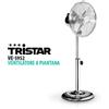TRISTAR Ventilatore a piantana Tristar VE-5952 metallo 3 velocita in acciaio