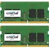MICRON Crucial 16GB (2x8GB) DDR4 2400 SODIMM 1.2V memoria MHz