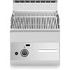 Ristosubito Fry top a gas Piastra rigata cromata MDLR Modello F6540FTGCRT