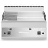 Ristosubito Fry top a gas Piastra 2/3 liscia 1/3 rigata cromata MDLR Modello F6570FTGCLRT