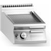 Ristosubito Fry top a gas piastra rigata cromata MDLR Modello CL7040FTRGSCRT